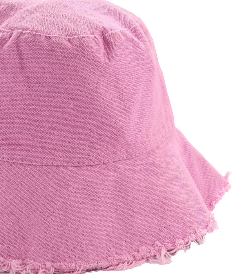 Boderier Sun Hats for Women Summer Casual Wide Brim Cotton Bucket Hat Beach Vacation Travel Accessories - Image 4